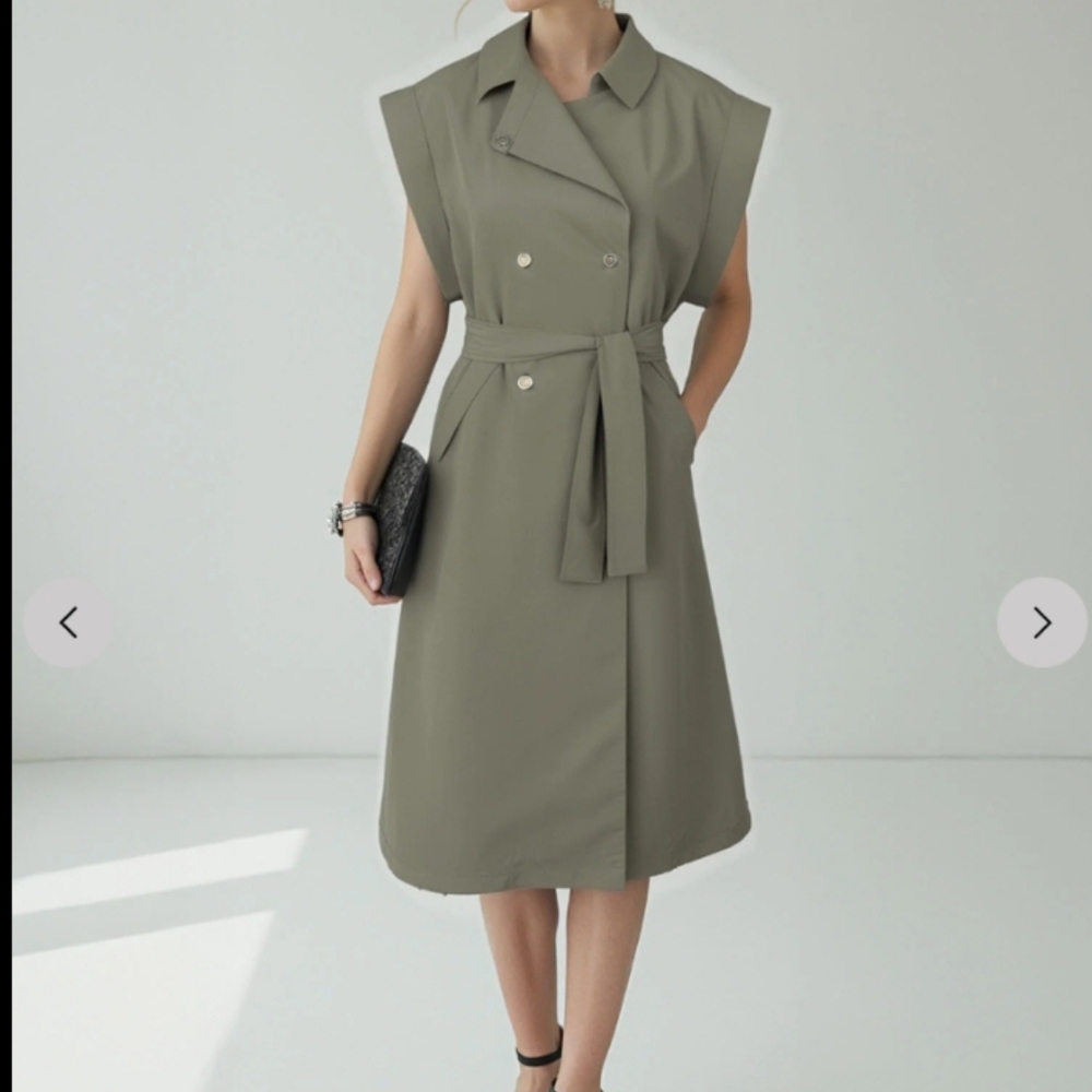 Newyork And Company Brand New Sleeveless Trench Sz XXL